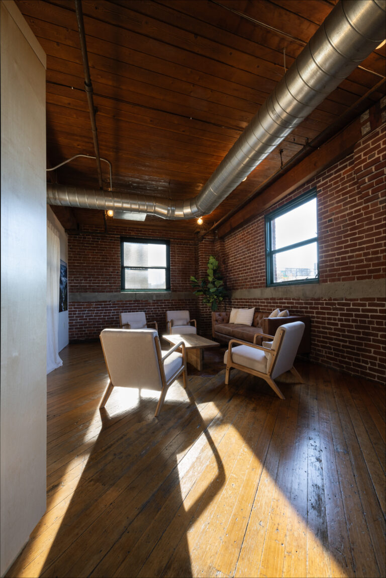 a psilocybin therapy center waiting area